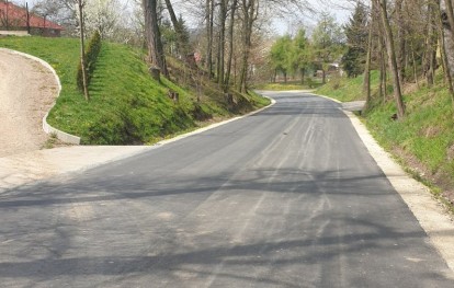 wyremontowany odcinek drogi