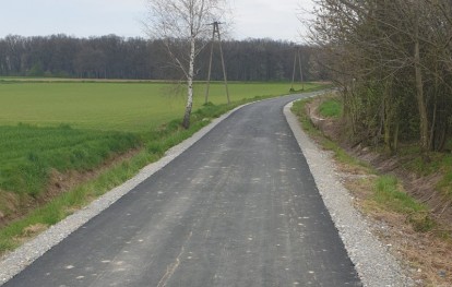 wyremontowany odcinek drogi