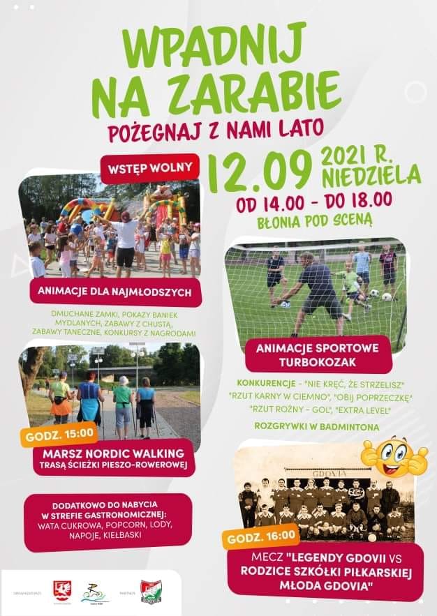 Piknik rodzinny „Wpadnij na Zarabie – Pożegnaj z nami lato” 