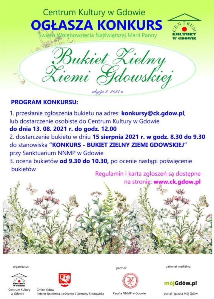  konkurs na Bukiet Zielny Ziemi Gdowskiej