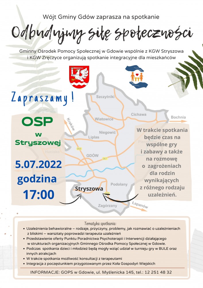 `Odbudowujemy siłę społeczności`- zaproszenie na spotkanie