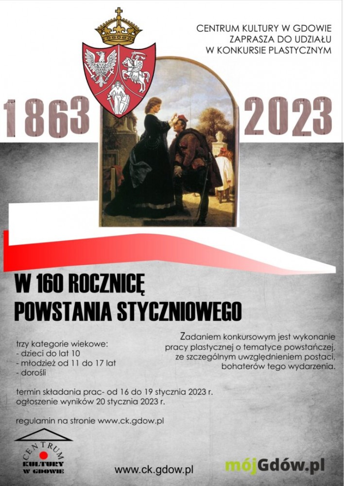 160.rocznica Powstania Styczniowego - konkurs plastyczny