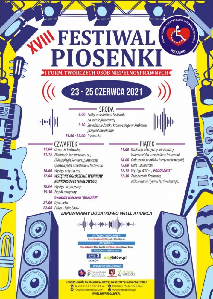 VIII Festiwal Piosenki i Form Twórczych Osób Niepełnosprawnych 