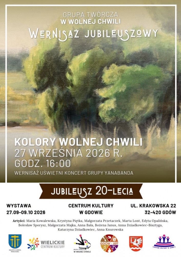 Wernisaż jubileuszowy Grupy Twórczej „W wolnej chwili”